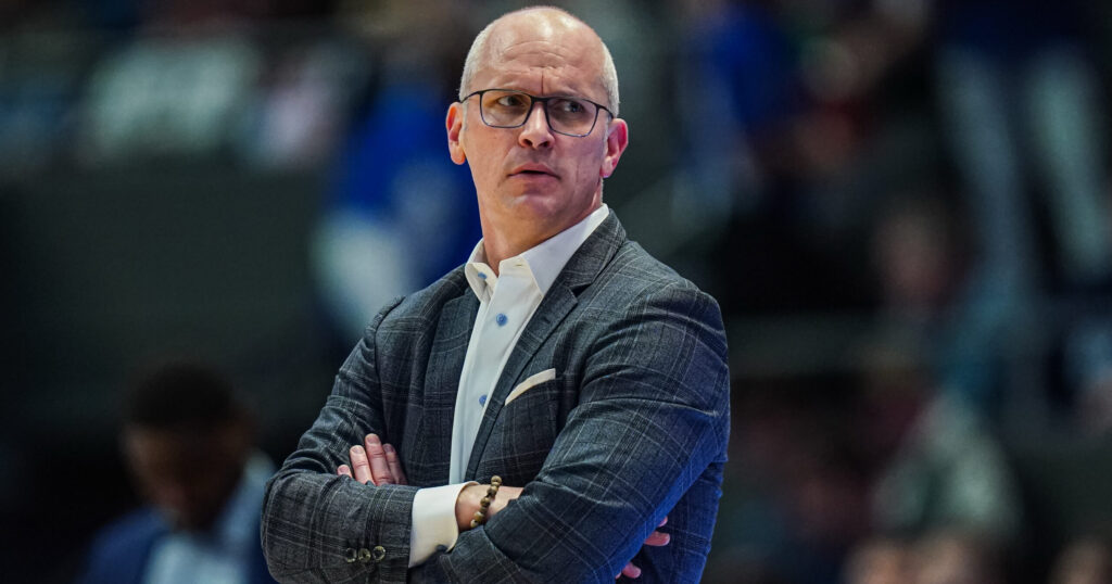 UConn basketball coach Dan Hurley
