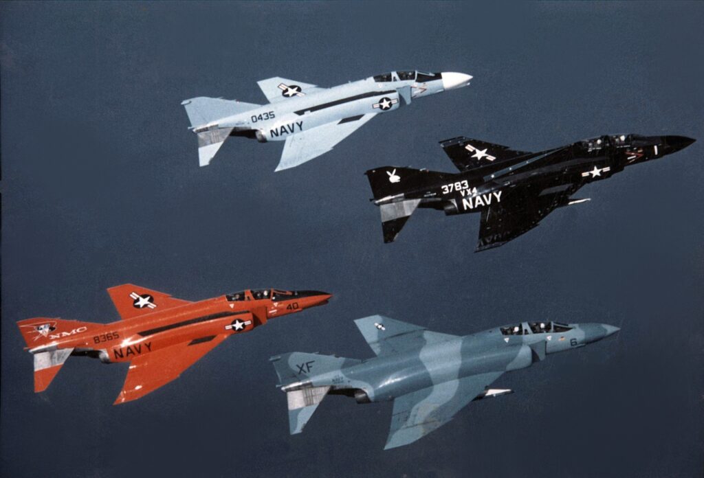 Flight Test Files: F-4 Phantom II - Exploring the Limits of Aerodynamics and Sonic Boom 18 US Navy F 4 Phantoms from China Lake in flight in the 1970s