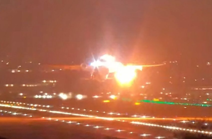  US-bound Delta Airbus A330 engine erupts in flames during takeoff