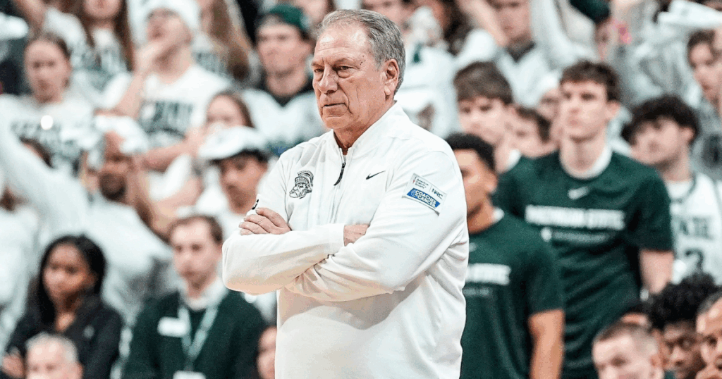 Michigan State head coach Tom Izzo watches a play against Michigan during the second half at Breslin Center in East Lansing on Friday, Jan. 30, 2026. - Junfu Han, USA TODAY Sports