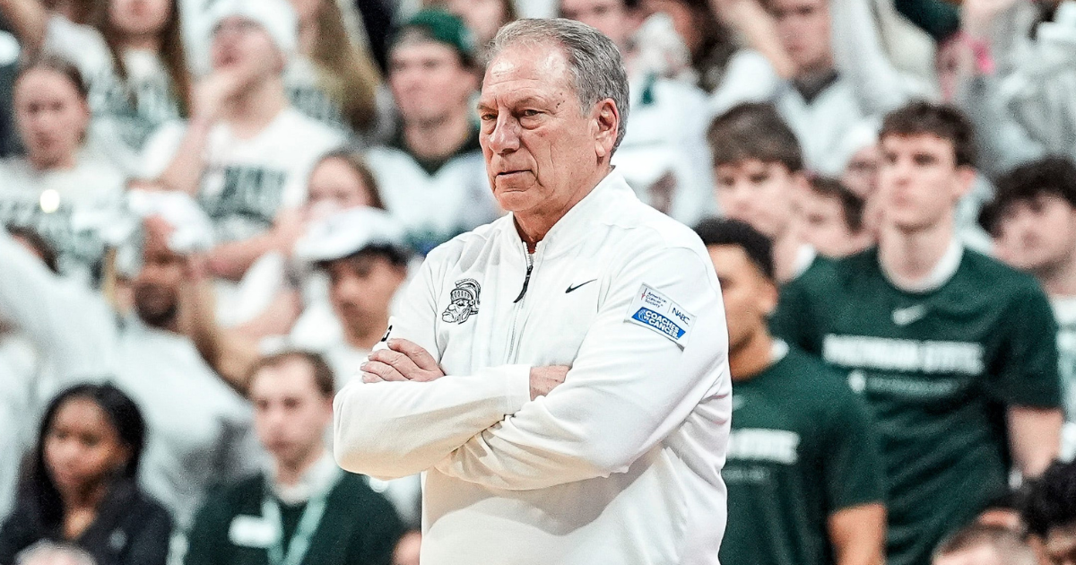 Michigan State head coach Tom Izzo watches a play against Michigan during the second half at Breslin Center in East Lansing on Friday, Jan. 30, 2026. - Junfu Han, USA TODAY Sports