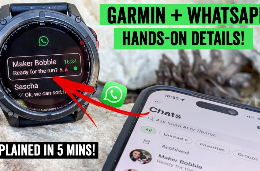  Garmin Launches WhatsApp Integration for Watches
