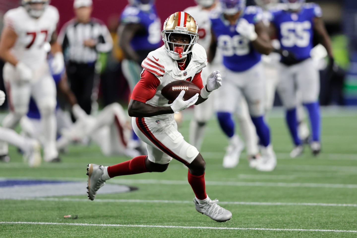 Wide receiver Brandon Aiyuk's relationship with the 49ers went downhill fast last season.