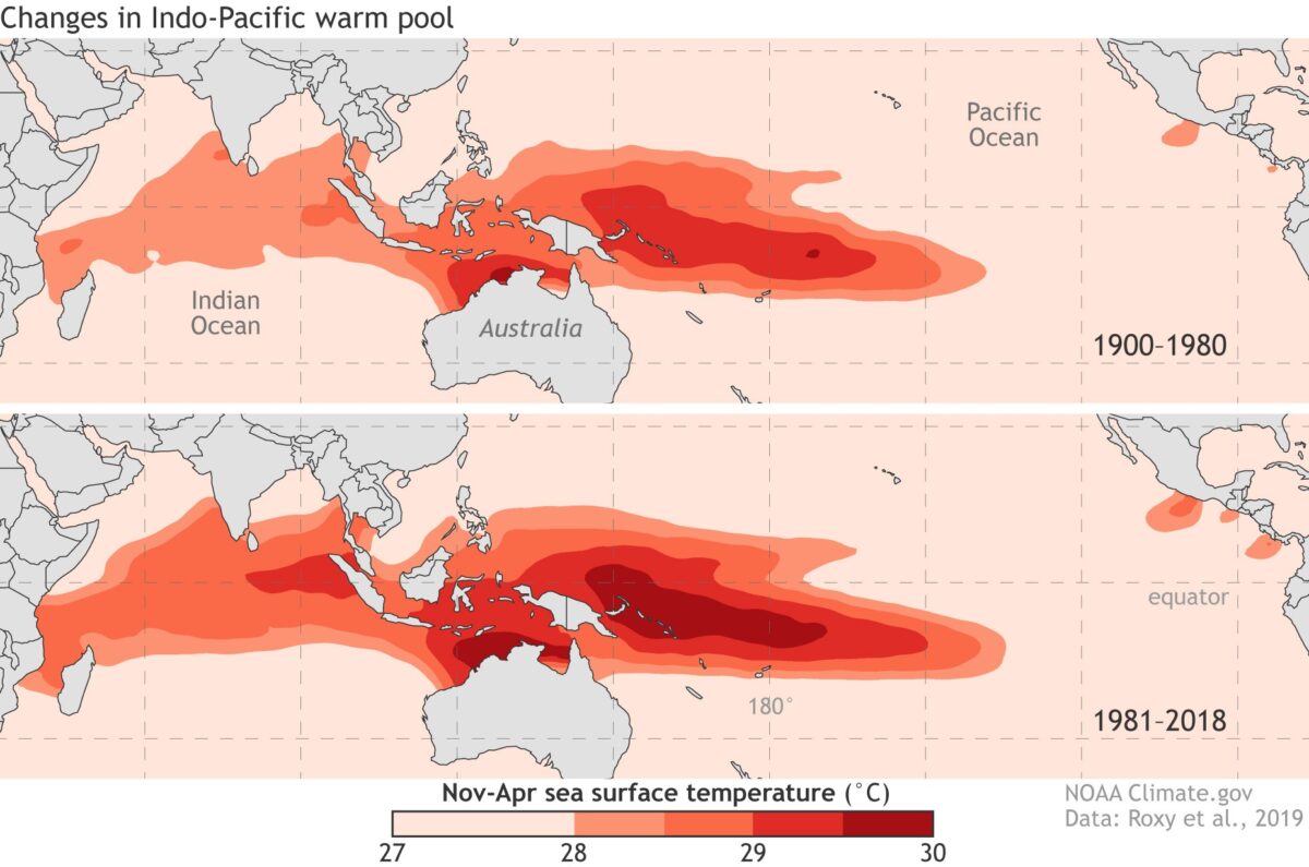 A Warm Pool In The Indo Pacific Ocean Has Almost Doubled In Size, Changing Global Rainfall Patterns
