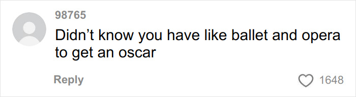 Screenshot of a social media comment about Oscar chances, referencing an arrogant streak affecting Timothée Chalamet’s awards prospects.