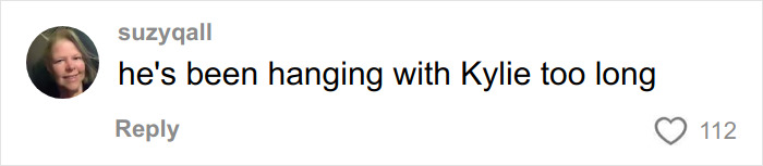 Comment by suzyqall on social media, discussing Timothée Chalamet’s Oscar chances and perceived arrogant streak.