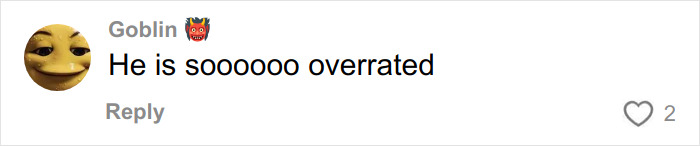 Alt text: Social media comment criticizing Timothée Chalamet, suggesting he blew Oscar chances due to arrogant streak.