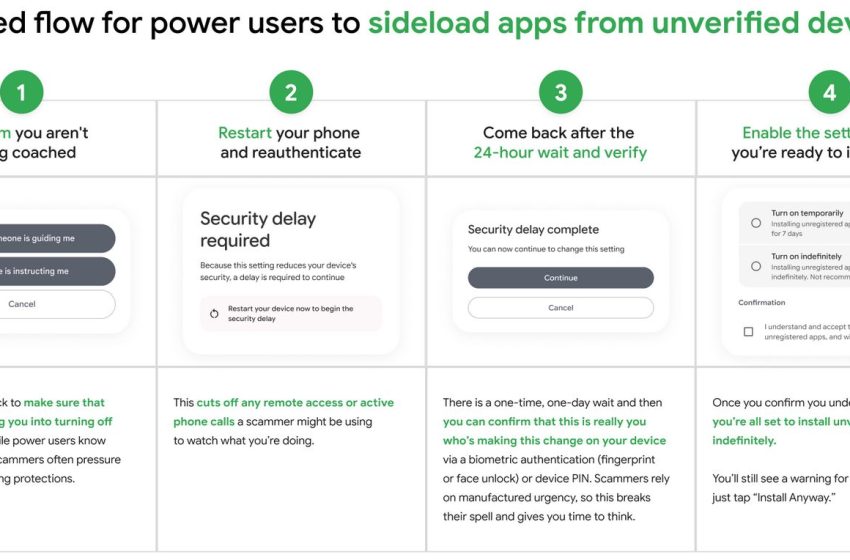  Google Unveils New Process For Installing Unverified Android Apps