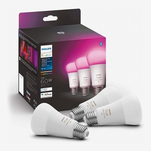 Philips Hue White and Color Ambiance A19 E26 LED Smart Bulb - 3-Pack