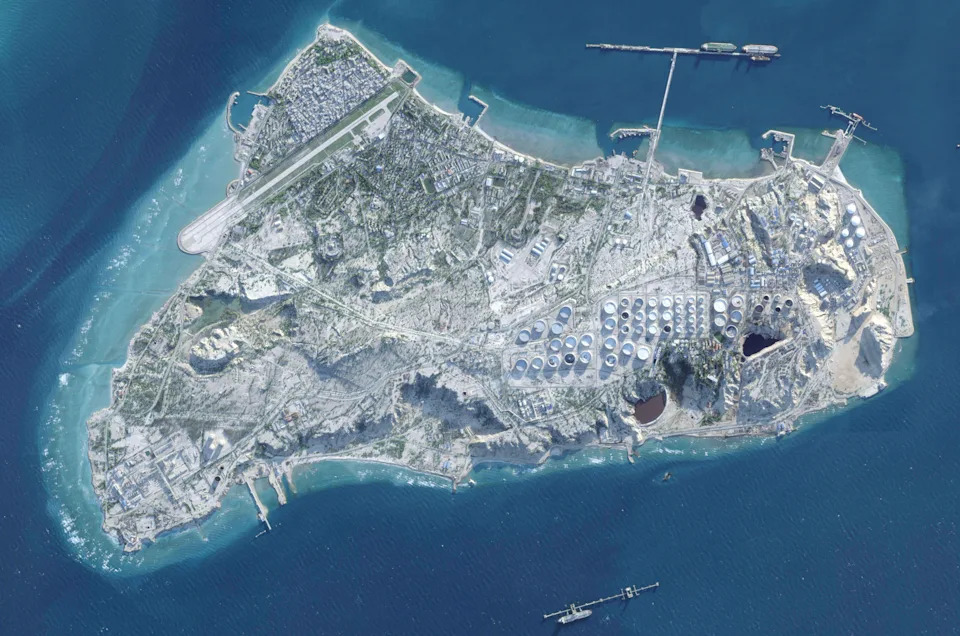 Iran's Kharg Island is seen on Feb. 26.