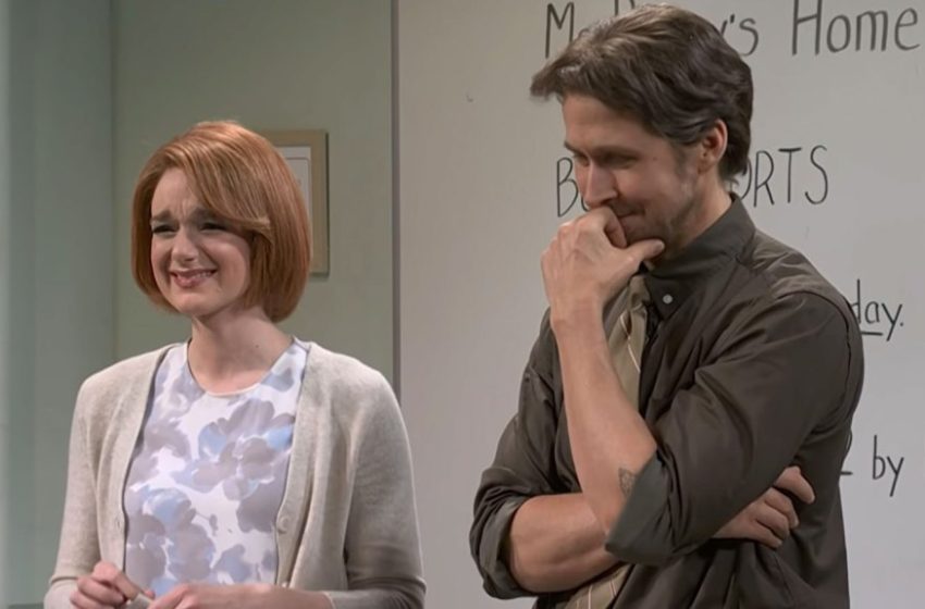  Ashley Padilla, Ryan Gosling Are Partners In Crime Breaking On ‘SNL’