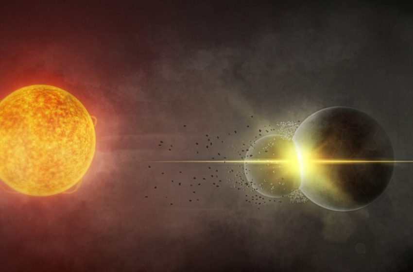  Scientists Spot Two Planets That Collided, Resulting in Carnage That Will Send Prickles Through Your Scalp