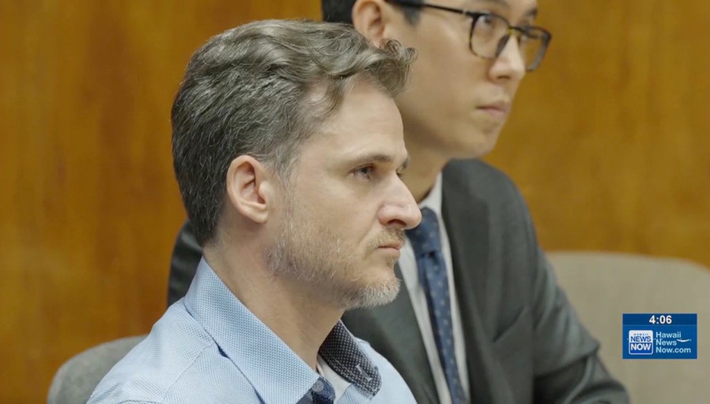Gerhardt Konig in court for his attempted murder trial.