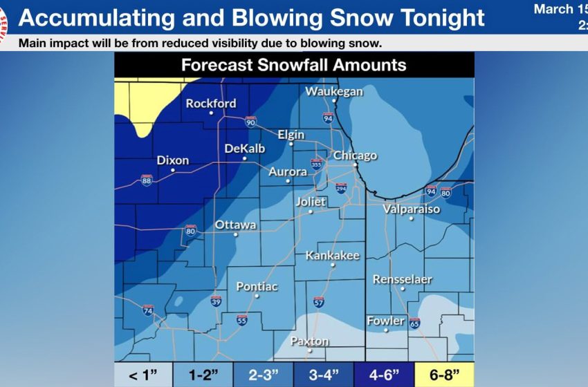  Blizzard warning issued for McHenry County ahead of several inches of snow, gusting winds