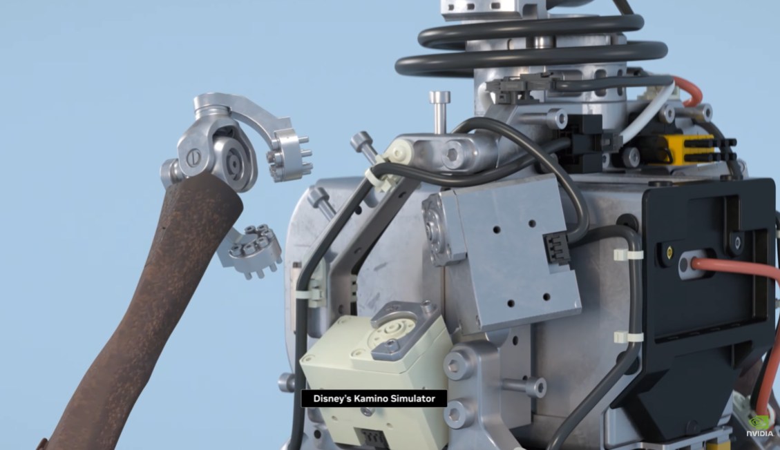 A screenshot of Disney’s Kamino simulator from Nvidia GTC 2026.