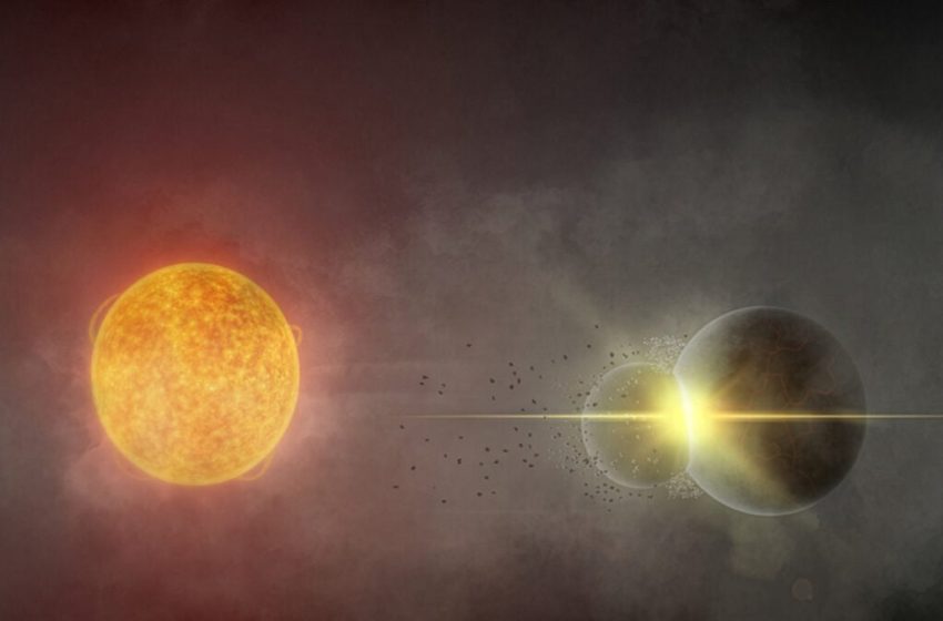 Astronomers Watch in Amazement as 2 Planets Smash Into Each Other Around Nearby Star