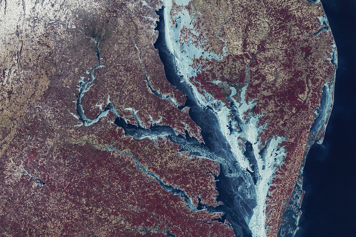  Chesapeake Bay Locked in Ice