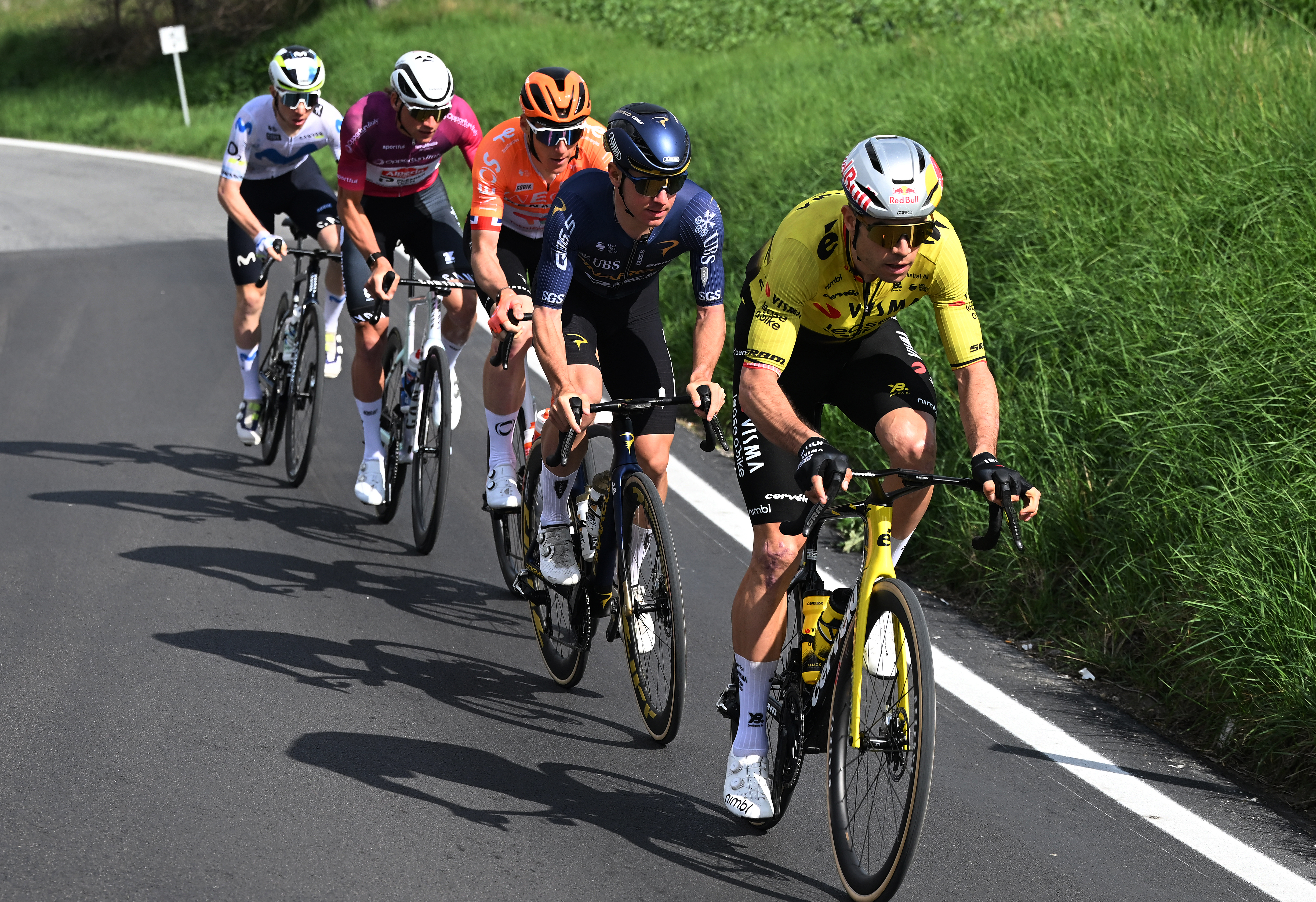 Wout Van Aert attacks stage 6 Tirreno-Adriatico 2026