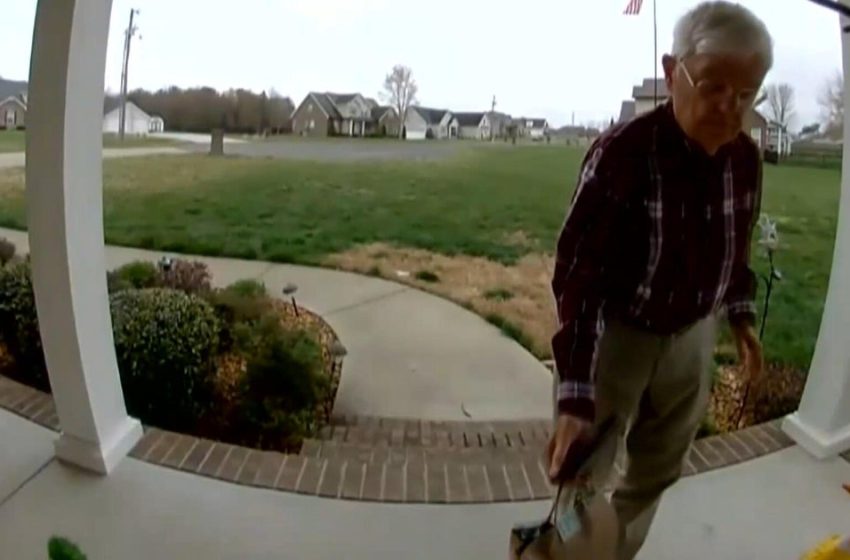  78-year-old DoorDash driver gets massive tip from thousands of strangers after viral doorbell video