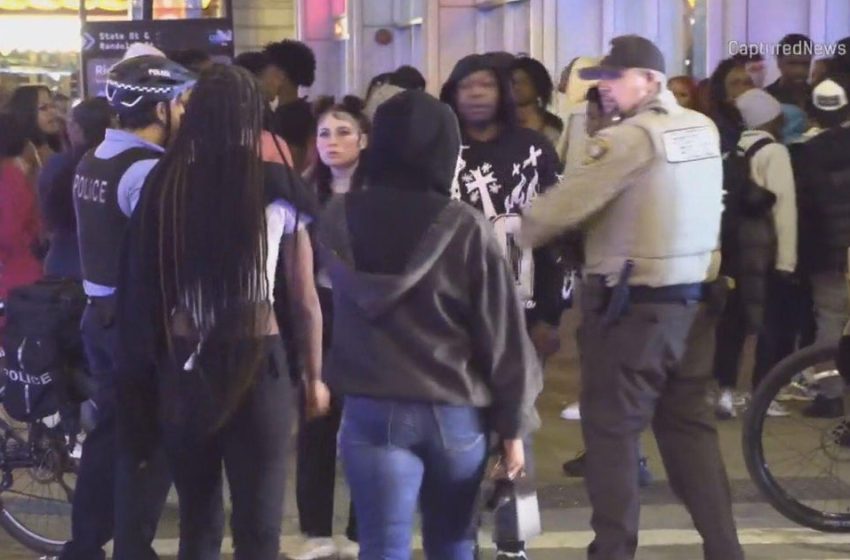  Large crowds take over downtown Chicago streets in situation alderman calls out of control