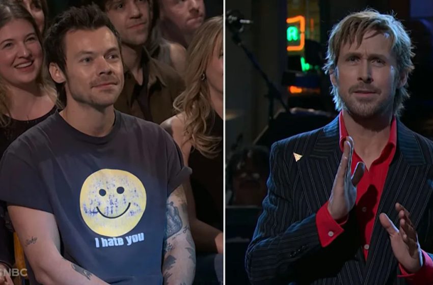  Harry Styles Crashes Ryan Gosling’s ‘SNL’ Opening Monologue