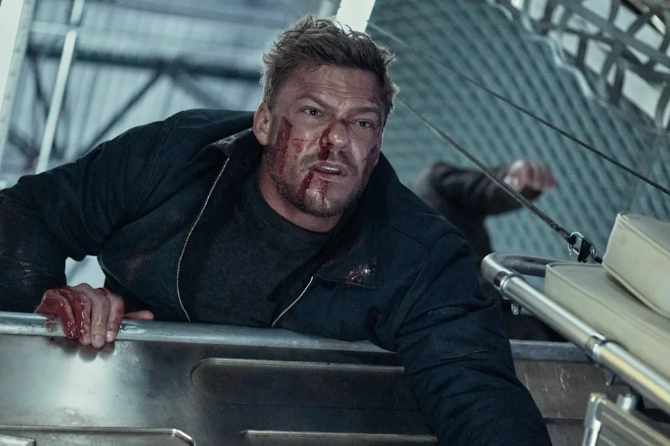 Ritchson (pictured above on “Reacher” in a January 2023 episode) told TMZ he “can’t answer questions” due to “an active investigation.” ©Amazon/Courtesy Everett Collection