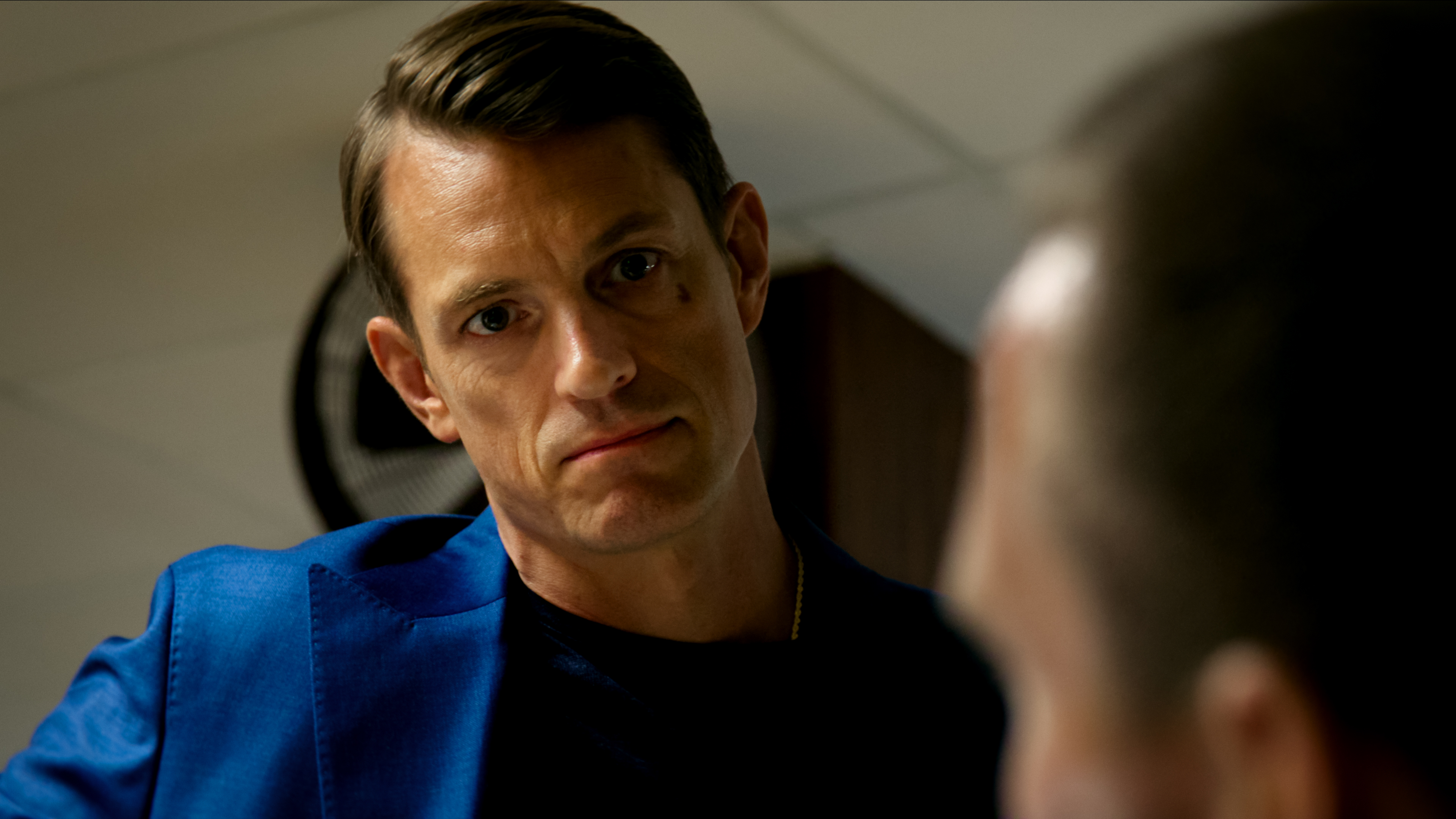 Tom Waaler (Joel Kinnaman) in a scene from Netflix's "Detective Hole"