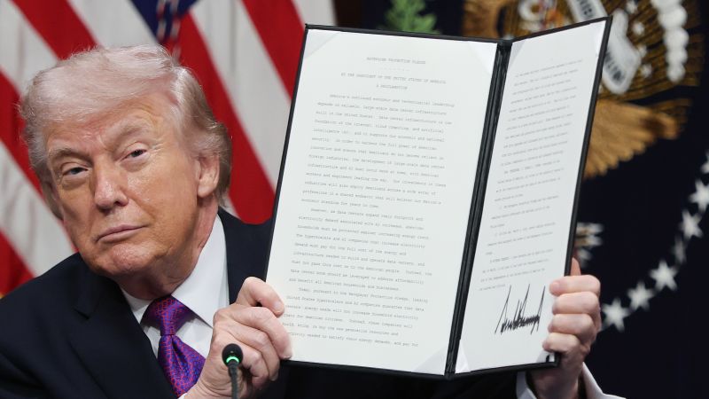  Tech companies, Trump sign pledge to protect consumers from rising electricity costs