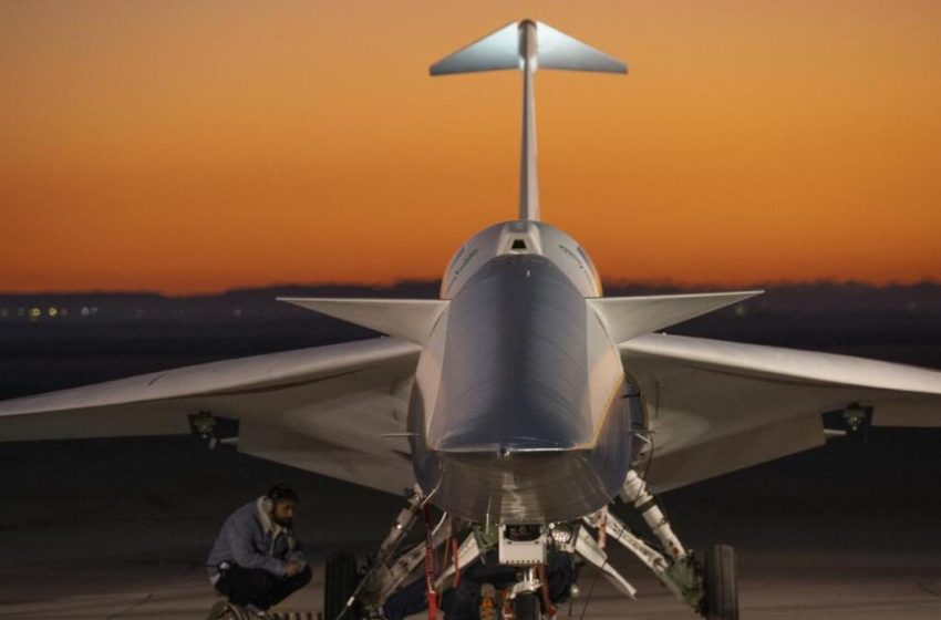  Watch NASA’s experimental supersonic jet land early after system warning