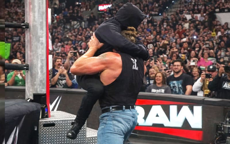 Identity of Masked Man Tossed Into Steel Steps by Brock Lesnar on WWE RAW
