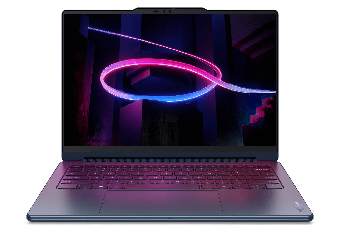 The Yoga 9i 2-in-1 Aura Edition (14”, 11) in Laptop Mode