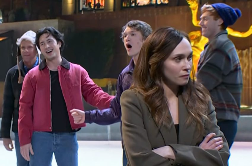  Hudson Williams Joins Connor Storrie In SNL Sketch — Heated Rivalry Reunion