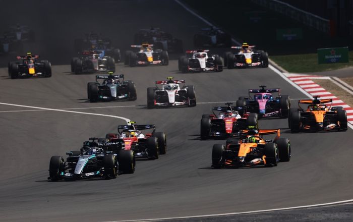 Lewis Hamilton, Ferrari, George Russell, Mercedes, Lando Norris, McLaren