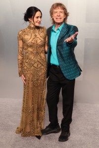 Melanie Hamrick and Mick Jagger at the 2026 Vanity Fair Oscar Party held at the Los Angeles County Museum of Art on March 15, 2026 in Los Angeles, California.