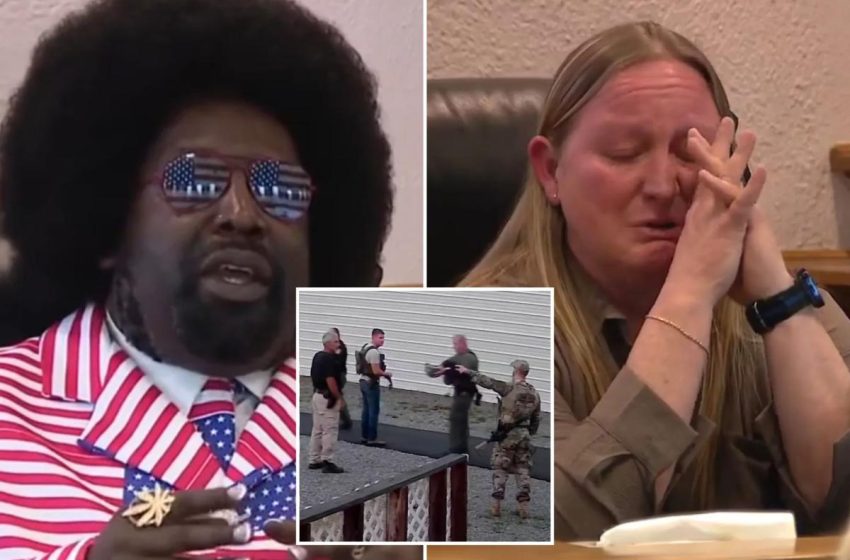  Afroman clashes with Adams County police in court — as one officer left in tears over music video about failed police raid