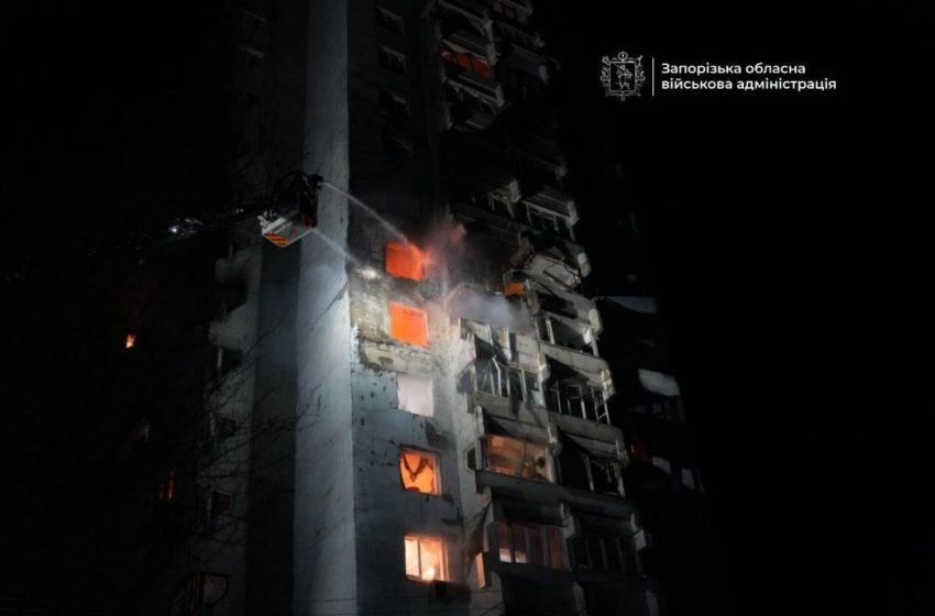  Russia large-scale missile, drone attack on Ukrainian cities, strikes on apartment buildings kill 4, injure 16