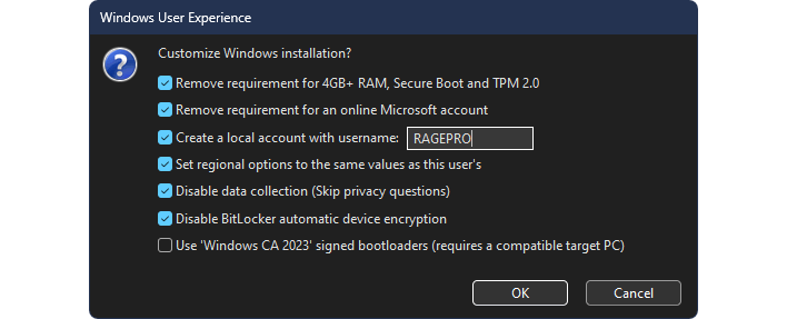 rufus windows user experience