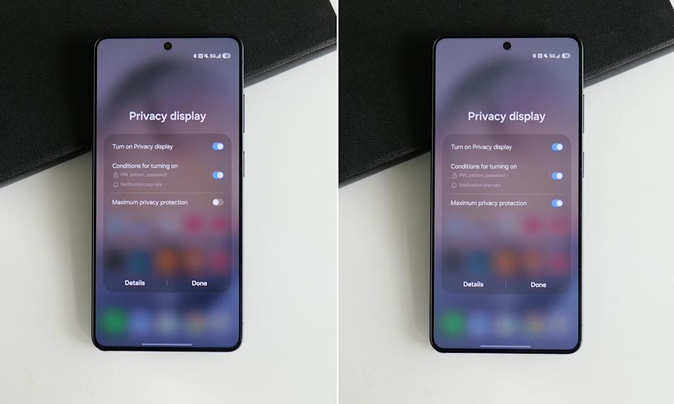 The effect is more pronounced in person, but in this side-by-side comparison, you can still see how Maximum Protection mode has an impact on the S26 Ultra's contrast and color saturation. 