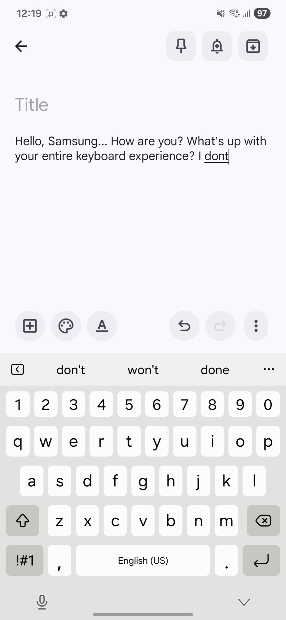 screenshot samsung keyboard best prediction left 2
