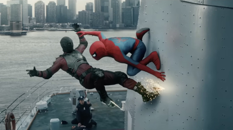 The Tarantula fighting Spider-Man in Spider-Man: Brand New Day