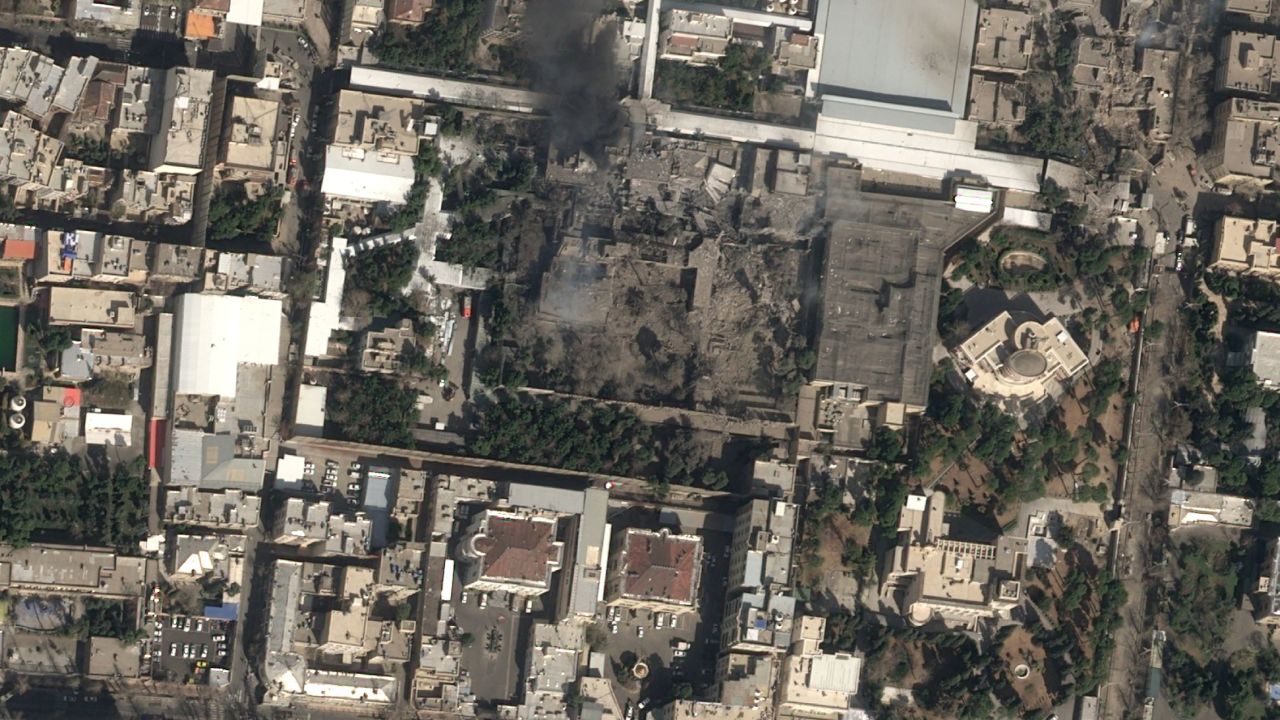 Satellite image shows smoke billowing from the compound of Iran’s Supreme Leader Ayatollah Ali Khamenei, in Tehran, on February 28, 2026, after Saturday's strikes.