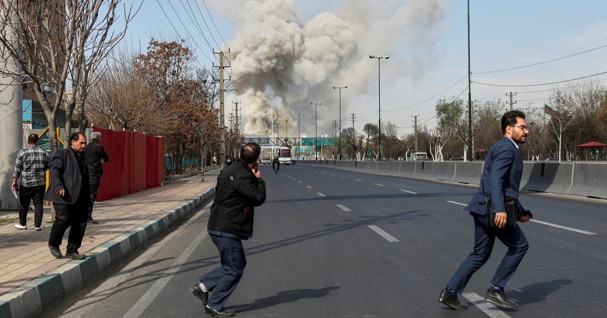 Smoke rises following an explosion, amid the U.S.-Israeli conflict with Iran, in Tehran 
