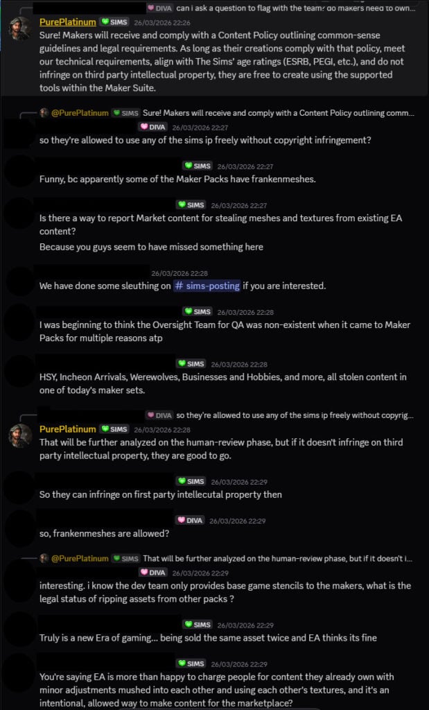 the sims 4 makers statement EA