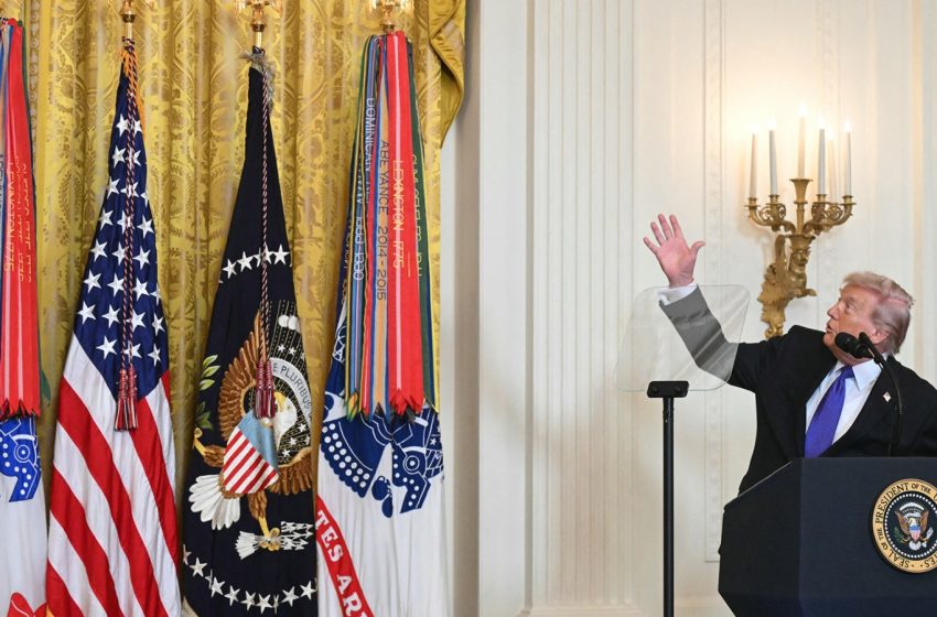  Trump Brags About Gold Curtains as Americans Die in Iran War