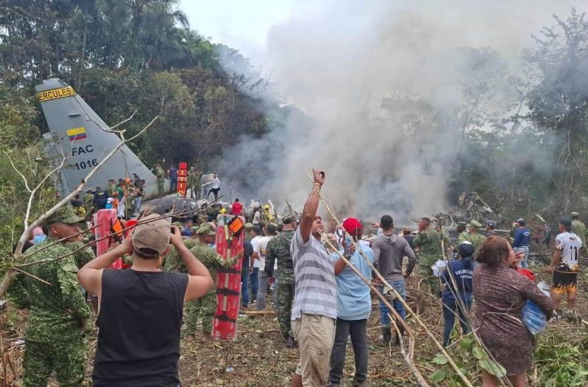  At least 66 killed in military plane crash in Colombia, head of armed forces says : NPR