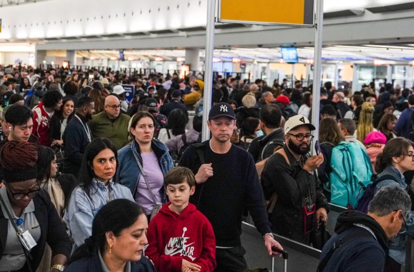  Travelers are facing the longest TSA wait times in history : NPR