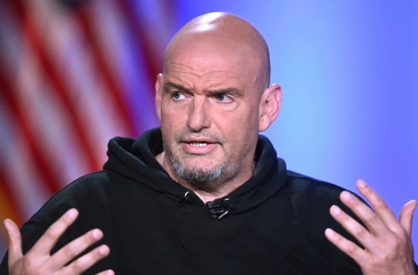  Fetterman breaks with Democrats, casts key vote for Mullin