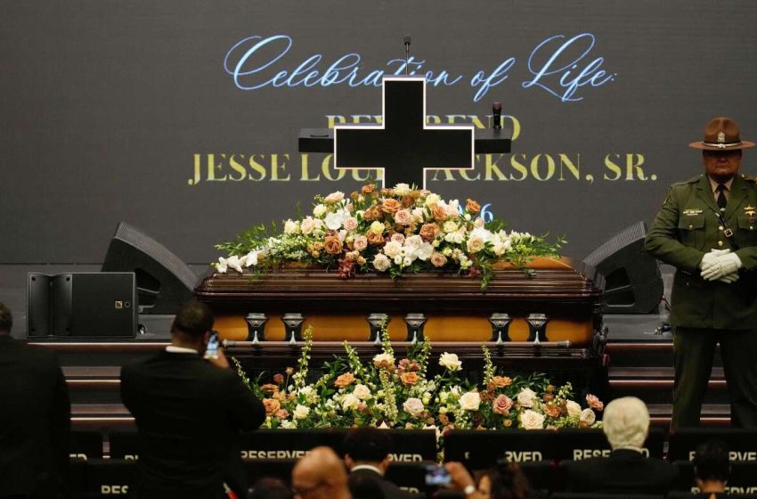  Family, former presidents and a Hall of Famer give Rev. Jesse Jackson a final sendoff : NPR