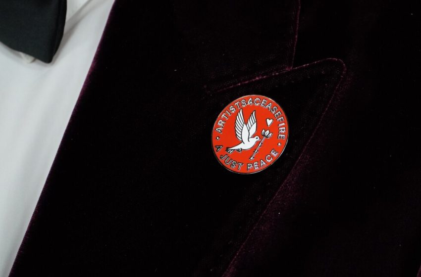  Academy Awards red carpet sees calls for peace in Gaza