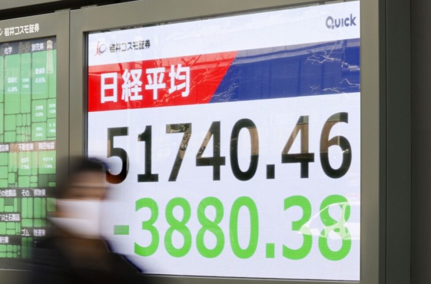  Shares plunge as oil prices spike near $120 a barrel